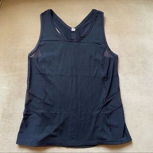 Lululemon Tank Top - Size 4, Black with Mesh